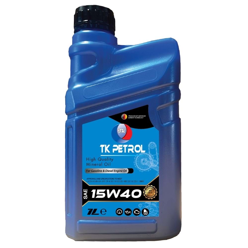 TK PETROL 15W40 MOTOR YAĞI (1 lt)