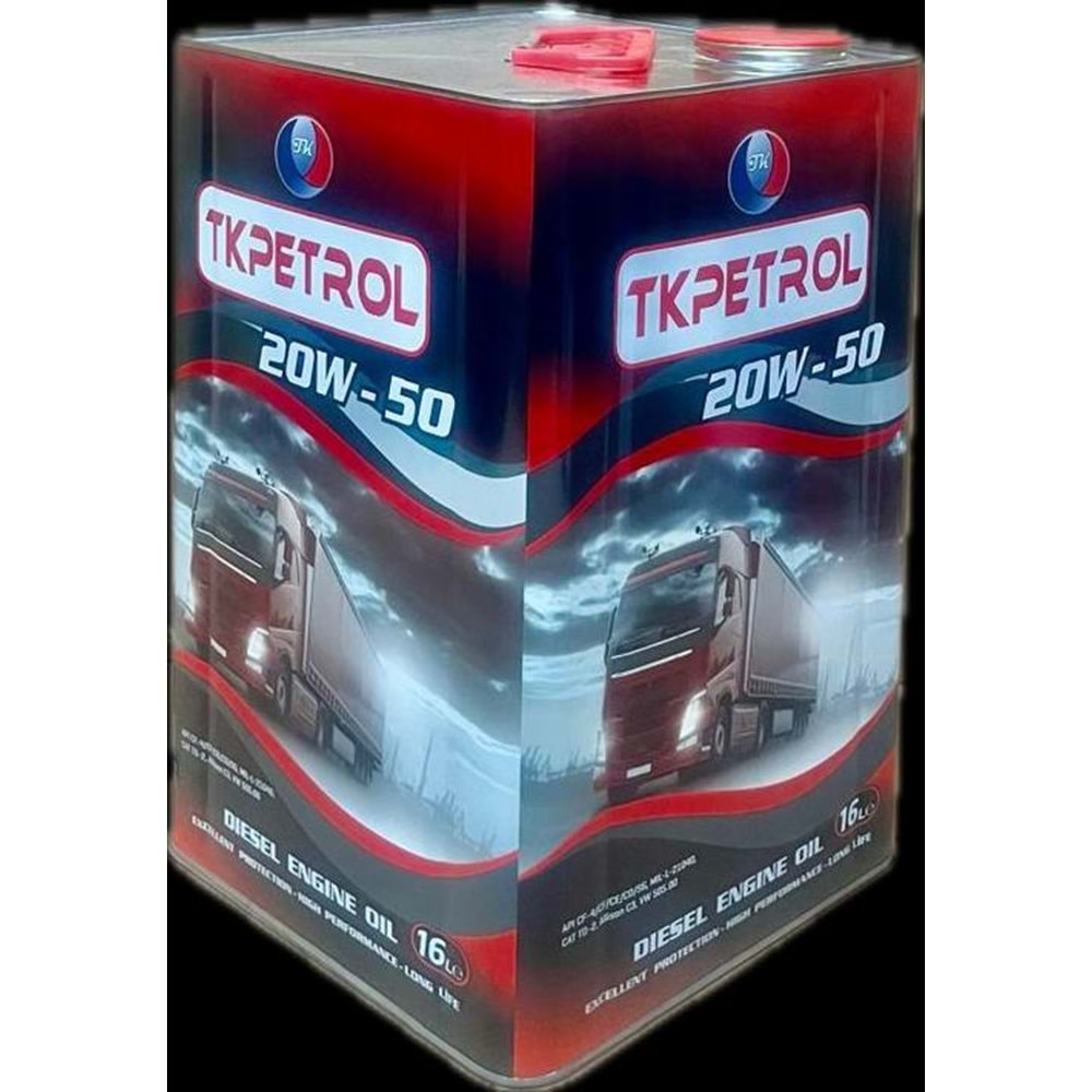 TK PETROL 20W50 MOTOR YAĞI (16 lt)