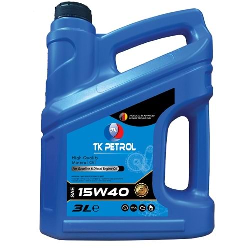 TK PETROL 15W40 MOTOR YAĞI (3 lt)