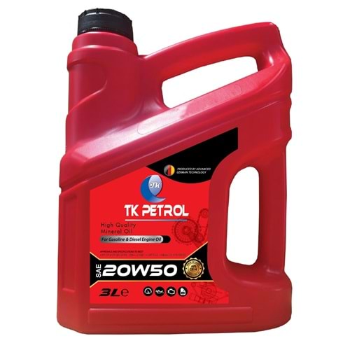TK PETROL 20W50 MOTOR YAĞI (3 lt)